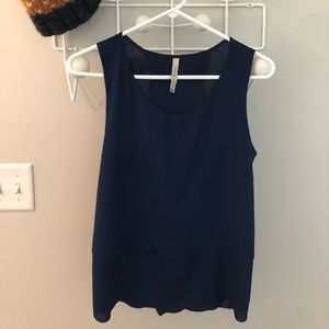 Anthropologie Navy Blouse